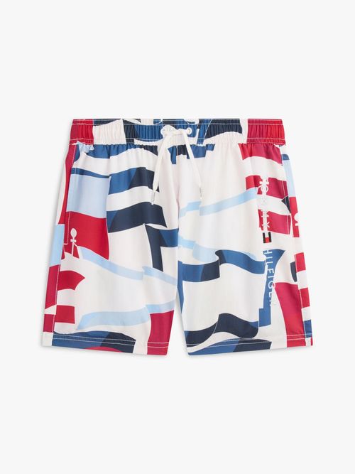Traje-de-baño-medium-drawstring-con-logo-estampado