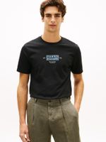 Camiseta-de-punto-con-cuello-redondo-y-logo