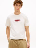 Camiseta-de-punto-con-cuello-redondo-y-logo