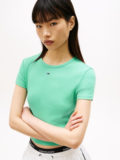 Camiseta-Essential-slim-de-punto-elastico
