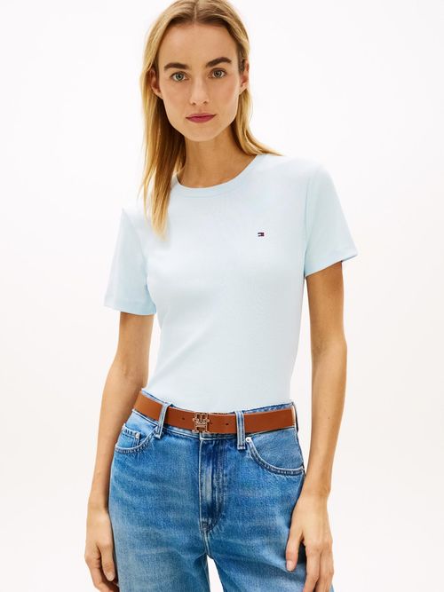 Camiseta-slim-de-cuello-redondo