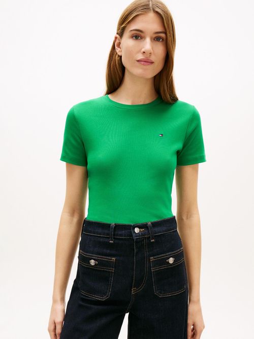 Camiseta-slim-de-cuello-redondo