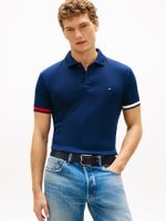Polo-con-corte-slim-de-punto-interlock