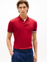 Polo-con-corte-slim-de-punto-interlock