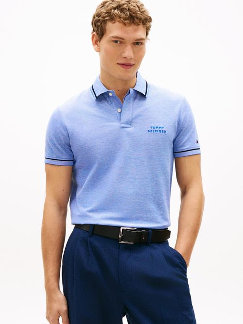 Polo-oxford-two-tone-de-corte-regular