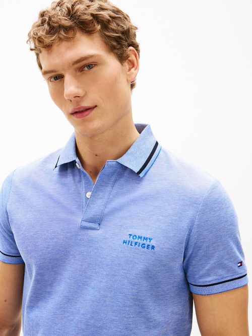 Polo-oxford-two-tone-de-corte-regular
