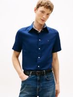 Camisa-lino-solida-de-corte-regular