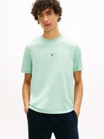 Camiseta-de-cuello-redondo-con-logo