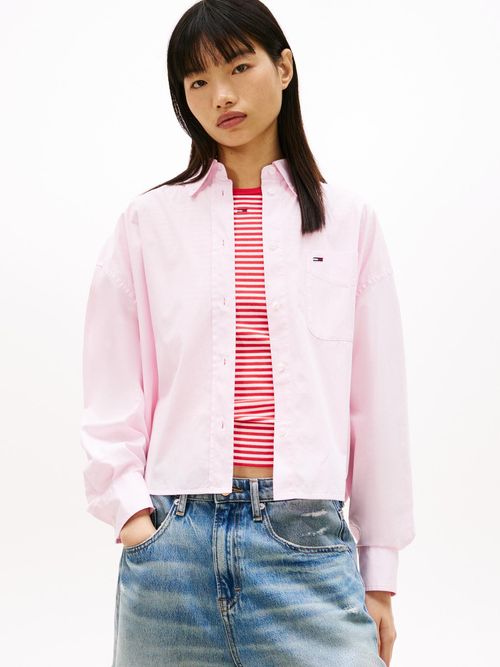 Camisa-cropped-de-corte-amplio-en-popelin