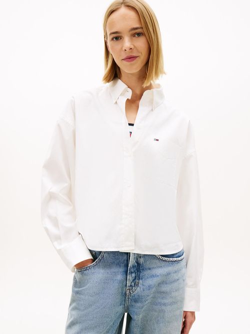 Camisa-cropped-de-corte-amplio-en-popelin