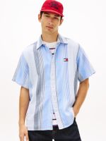 Camisa-de-manga-corta-de-rayas