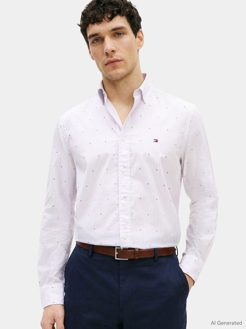 Camisa-flex-poplin-con-logo