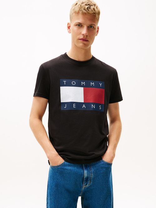 Camiseta-de-corte-regular-con-logo-estampado-