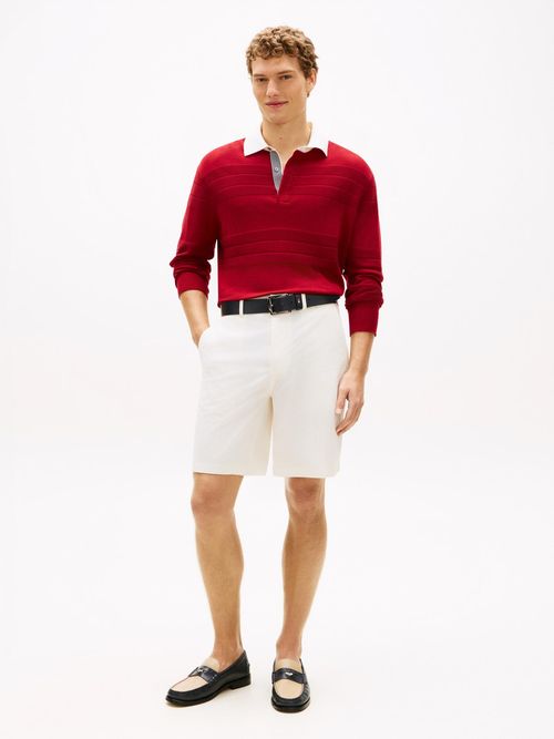 Pantalon-chino-corto-Dover-con-logo-bordado
