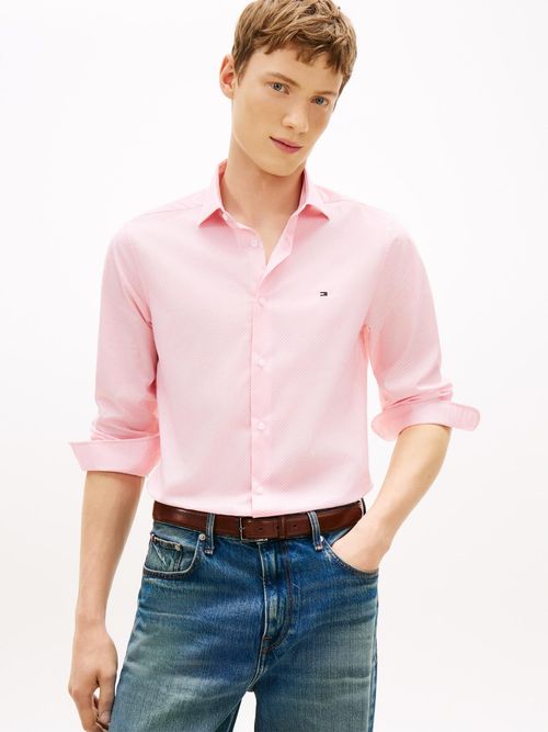 Camisa-de-manga-larga-con-micro-estampado