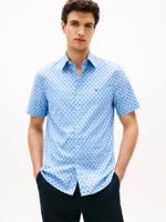 Camisa-flex-poplin-de-corte-regular-con-estampado-de-puntos