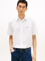 Camisa-flex-poplin-de-corte-regular-con-estampado-de-puntos