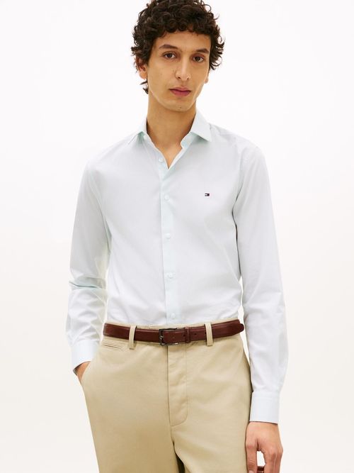 Camisa-slim-con-rayas-finas