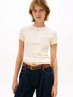 Camiseta-Essential-slim-de-punto-elastico