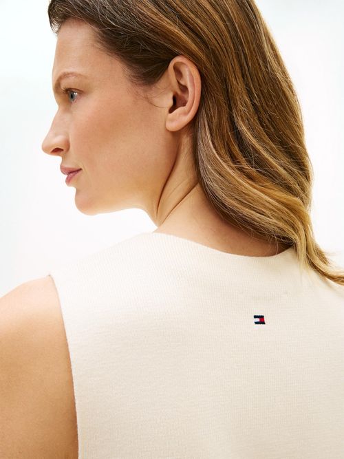 Chaleco-de-punto-Premium-con-Cuello-en-V