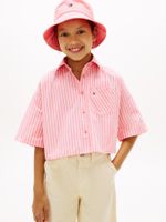 Camisa-Essential-de-rayas-de-manga-corta