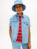 Camisa-manga-corta-herringbone-