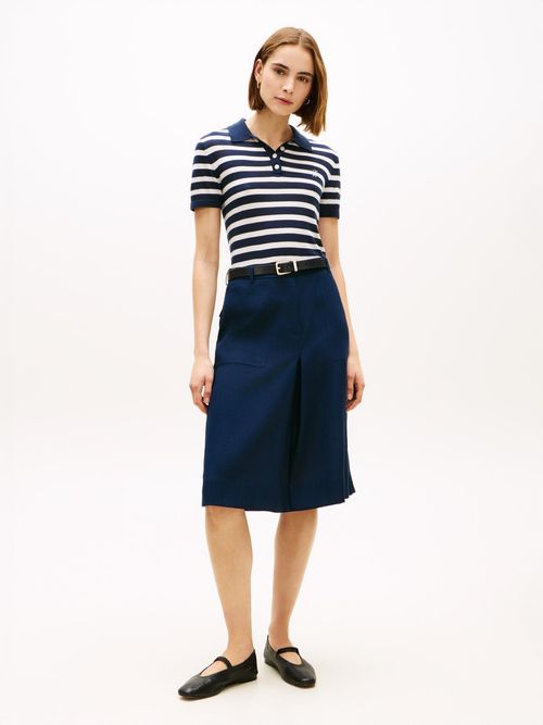 Falda-acampanada-de-estilo-traje-militar