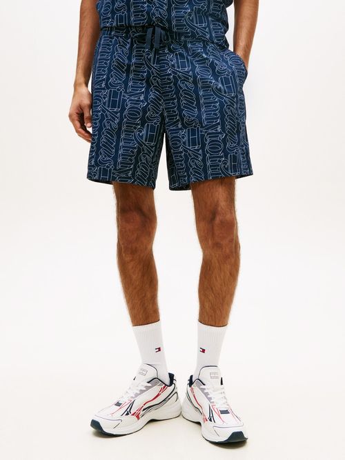 Pantalon-corto-amplio-de-popelin-estampado
