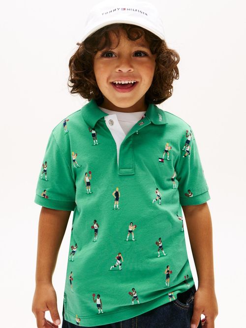 Polo-all-over-print-manga-corta