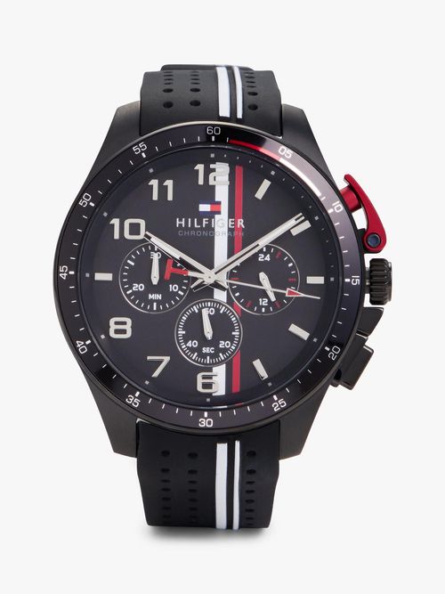 Reloj-de-cuarto-multifuncion-con-correa-de-silicona-negra-
