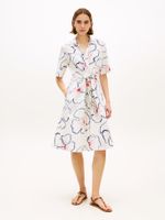Vestido-midi-de-lino-con-cinturon-y-nudo
