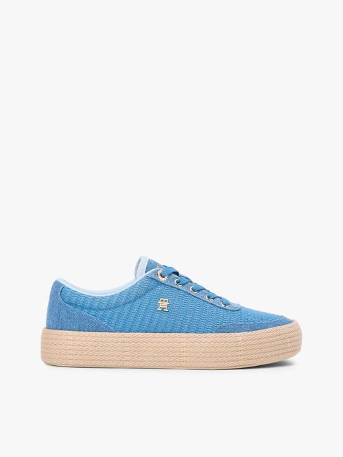 Zapatillas-de-lona-con-plataforma-y-monograma
