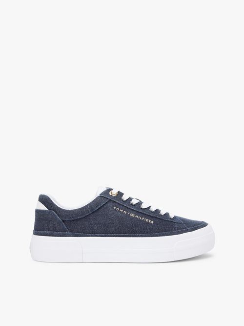 Zapatillas-de-lona-lavada-con-plataforma