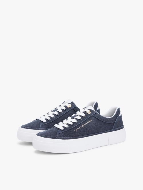Zapatillas-de-lona-lavada-con-plataforma