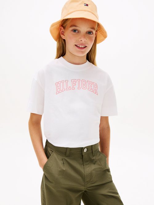 Camiseta-de-punto-con-cuello-redondo-y-logo