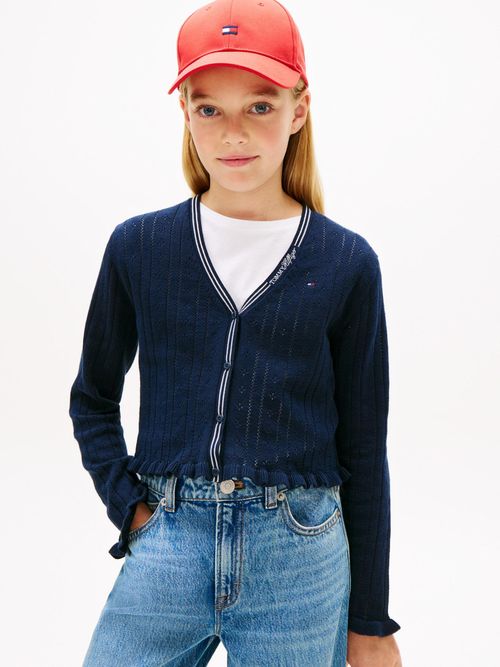 Cardigan-con-volantes-y-motivo-Pointelle
